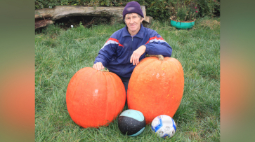 Житель Панинского района вырастил 60-килограммовую тыкву