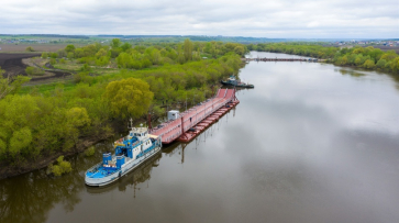 Капитан рассказал о транспортировке уникального наплавного моста по Воронежской области