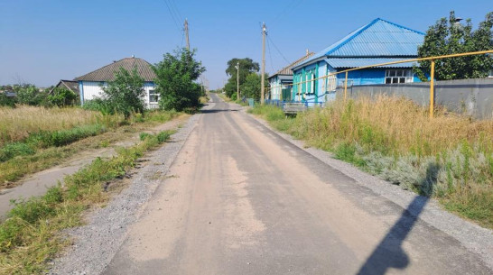 Часть одной из самых протяженных улиц заасфальтировали в лискинском селе Копанище